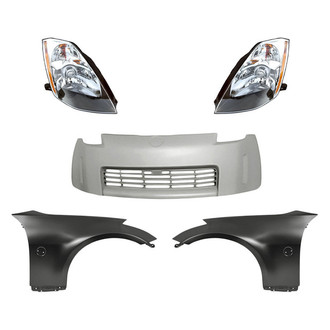 TruParts® - 5-Piece Kit (Driver and Passenger Side Headlights, Front Bumper Cover, Driver and Passenger Side Fenders) (Standard Line)