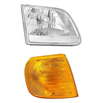 TruParts® - 2-Piece Kit (Passenger Side Headlight, Passenger Side Turn Signal/Corner Light) (Standard Line)