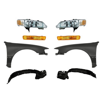 TruParts® - 8-Piece Kit (Driver and Passenger Side Headlights, Front Driver and Passenger Side Fenders, Front Driver and Passenger Side Fender Liners, Driver and Passenger Side Turn Signal/Parking Lights) (Standard Line)