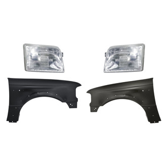 TruParts® - 4-Piece Kit (Driver and Passenger Side Headlights, Driver and Passenger Side Fenders) (Standard Line)