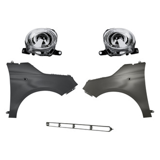 TruParts® - 5-Piece Kit (Driver and Passenger Side Headlights, Grille, Driver and Passenger Side Fenders) (Standard Line)