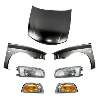 TruParts® - 7-Piece Kit (Driver and Passenger Side Headlights, Driver and Passenger Side Fenders, Hood Panel, Driver and Passenger Side Turn Signal/Corner Lights) (Standard Line)