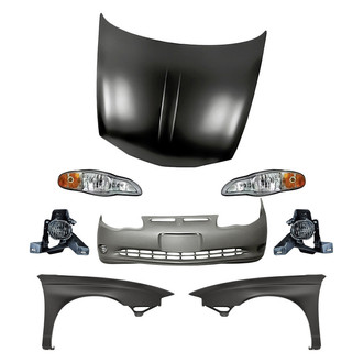 TruParts® - 8-Piece Kit (Driver and Passenger Side Headlights, Front Bumper Cover, Driver and Passenger Side Fenders, Driver and Passenger Side Fog Lights, Hood Panel) (Standard Line)