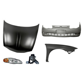 TruParts® - 5-Piece Kit (Passenger Side Headlight, Front Bumper Cover, Front Passenger Side Fender, Hood Panel, Passenger Side Fog Light) (Standard Line)
