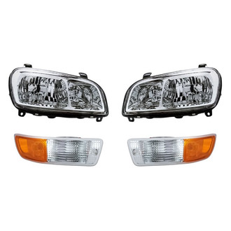 TruParts® - 4-Piece Kit (Driver and Passenger Side Headlights, Driver and Passenger Side Turn Signal/Parking Lights) (Standard Line)