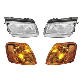 TruParts® - 4-Piece Kit (Driver and Passenger Side Headlights, Driver and Passenger Side Turn Signal/Corner Lights) (Standard Line)