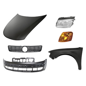 TruParts® - 6-Piece Kit (Driver Side Headlight, Front Bumper Cover, Grille, Front Driver Side Fender, Driver Side Turn Signal/Corner Light, Hood Panel) (Standard Line)