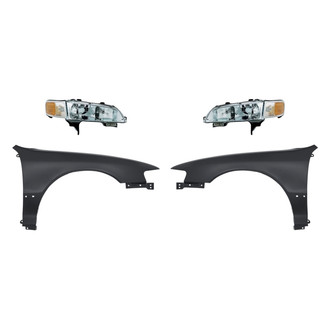 TruParts® - 4-Piece Kit (Driver and Passenger Side Headlights, Driver and Passenger Side Fenders) (Standard Line)