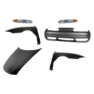 TruParts® - 6-Piece Kit (Driver and Passenger Side Headlights, Front Bumper Cover, Driver and Passenger Side Fenders, Hood Panel) (Standard Line)