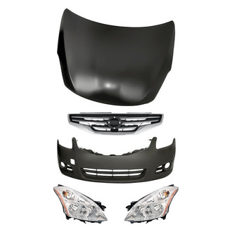TruParts® - 5-Piece Kit (Driver and Passenger Side Headlights, Front Bumper Cover, Grille, Hood Panel) (Standard Line)