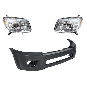 TruParts® - 3-Piece Kit (Driver and Passenger Side Headlights, Front Bumper Cover) (Standard Line)