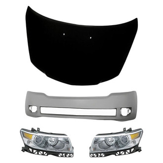 TruParts® - 4-Piece Kit (Driver and Passenger Side Headlights, Front Bumper Cover, Hood Panel) (Standard Line)