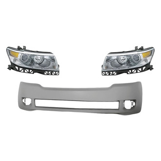 TruParts® - 3-Piece Kit (Driver and Passenger Side Headlights, Front Bumper Cover) (Standard Line)
