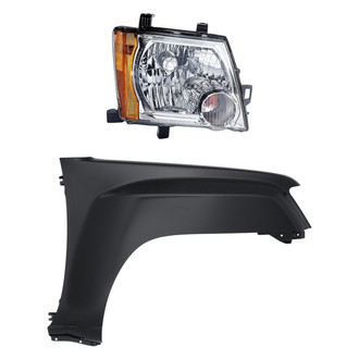 TruParts® - 2-Piece Kit (Passenger Side Headlight, Front Passenger Side Fender) (Standard Line)