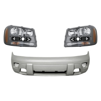 TruParts® - 3-Piece Kit (Driver and Passenger Side Headlights, Front Bumper Cover) (Standard Line)