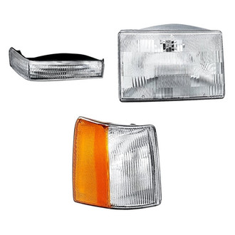 TruParts® - 3-Piece Kit (Passenger Side Headlight, Passenger Side Turn Signal/Corner Light, Passenger Side Turn Signal/Parking Light) (Standard Line)