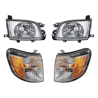 TruParts® - 4-Piece Kit (Driver and Passenger Side Headlights, Driver and Passenger Side Turn Signal/Corner Lights) (Standard Line)