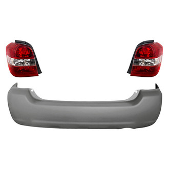 TruParts® - Driver and Passenger Side Replacement 3-Piece Kit (Driver and Passenger Side Tail Lights, Rear Bumper Cover) (Standard Line)