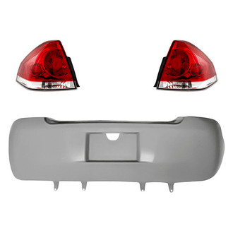 TruParts® - Driver and Passenger Side Replacement 3-Piece Kit (Driver and Passenger Side Tail Lights, Rear Bumper Cover) (CAPA Certified)