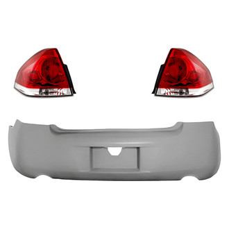 TruParts® - Driver and Passenger Side Replacement 3-Piece Kit (Driver and Passenger Side Tail Lights, Rear Bumper Cover) (CAPA Certified)