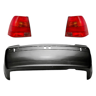 TruParts® - Driver and Passenger Side Replacement 3-Piece Kit (Driver and Passenger Side Tail Lights, Rear Bumper Cover) (Standard Line)