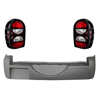 TruParts® - Driver and Passenger Side Replacement 3-Piece Kit (Driver and Passenger Side Tail Lights, Rear Bumper Cover) (Standard Line)