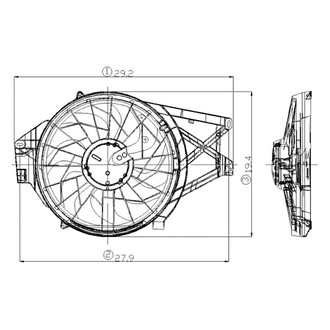 TruParts® - Dual Radiator and Condenser Fan Assembly