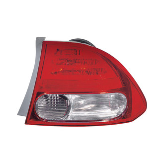 TruParts® - Passenger Side Outer Replacement Tail Light Lens and Housing (CAPA Certified)