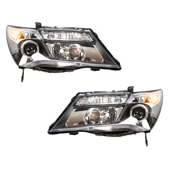 TruParts® - Driver and Passenger Side Replacement Headlight Set Lens and Housing (Standard Line)