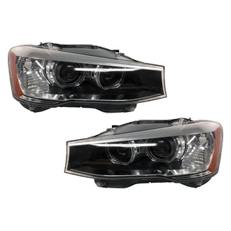 TruParts® - Driver and Passenger Side Replacement Headlight Set Lens and Housing (Standard Line)