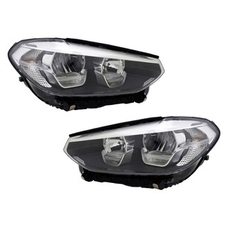 TruParts® - Driver and Passenger Side Replacement Headlight Set Lens and Housing (Standard Line)