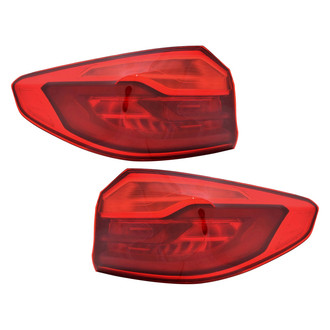 TruParts® - Driver and Passenger Side Outer Replacement Tail Lights (Standard Line)