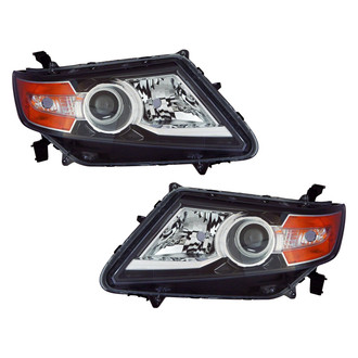 TruParts® - Driver and Passenger Side Replacement Headlight Set Lens and Housing (Standard Line)