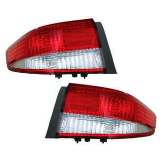 TruParts® - Driver and Passenger Side Outer Replacement Tail Light Lens and Housings (Standard Line)