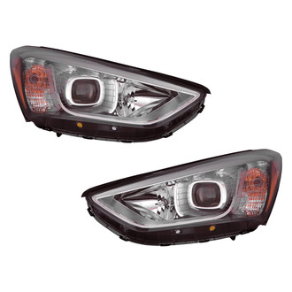 TruParts® - Driver and Passenger Side Replacement Headlight Set (Standard Line)