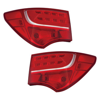 TruParts® - Driver and Passenger Side Outer Replacement Tail Lights (CAPA Certified)
