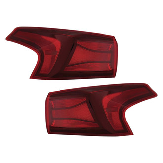 TruParts® - Driver and Passenger Side Outer Replacement Tail Lights (Standard Line)