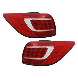 TruParts® - Driver and Passenger Side Outer Replacement Tail Lights (CAPA Certified)