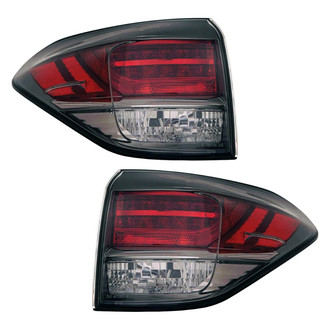 TruParts® - Driver and Passenger Side Outer Replacement Tail Light Lens and Housings (CAPA Certified)