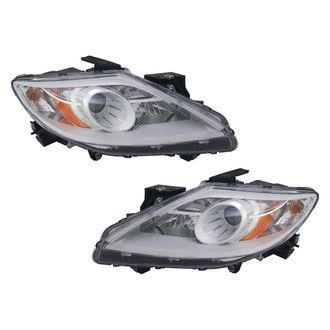 TruParts® - Driver and Passenger Side Replacement Headlight Set Lens and Housing (CAPA Certified)
