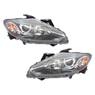 TruParts® - Driver and Passenger Side Replacement Headlight Set Lens and Housing (CAPA Certified)