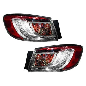 TruParts® - Driver and Passenger Side Outer Replacement Tail Lights (Standard Line)