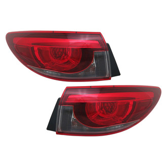 TruParts® - Driver and Passenger Side Outer Replacement Tail Lights (CAPA Certified)