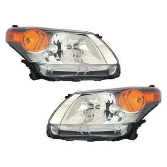 TruParts® - Driver and Passenger Side Replacement Headlight Set Lens and Housing (CAPA Certified)