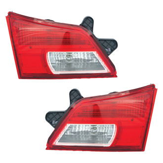 TruParts® - Driver and Passenger Side Inner Replacement Tail Light Lens and Housings (CAPA Certified)