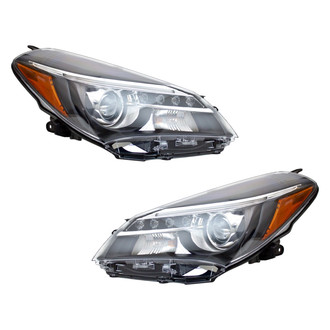 TruParts® - Driver and Passenger Side Replacement Headlight Set Lens and Housing (CAPA Certified)