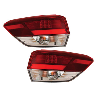 TruParts® - Driver and Passenger Side Outer Replacement Tail Lights (CAPA Certified)