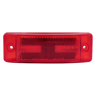 TRUX® - 2"x6" Reflectorized Red Rectangular Bolt-on Mount LED Clearance Marker Light