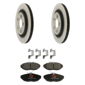 TRW® - Rear Brake Kit with Semi-Metallic Pads