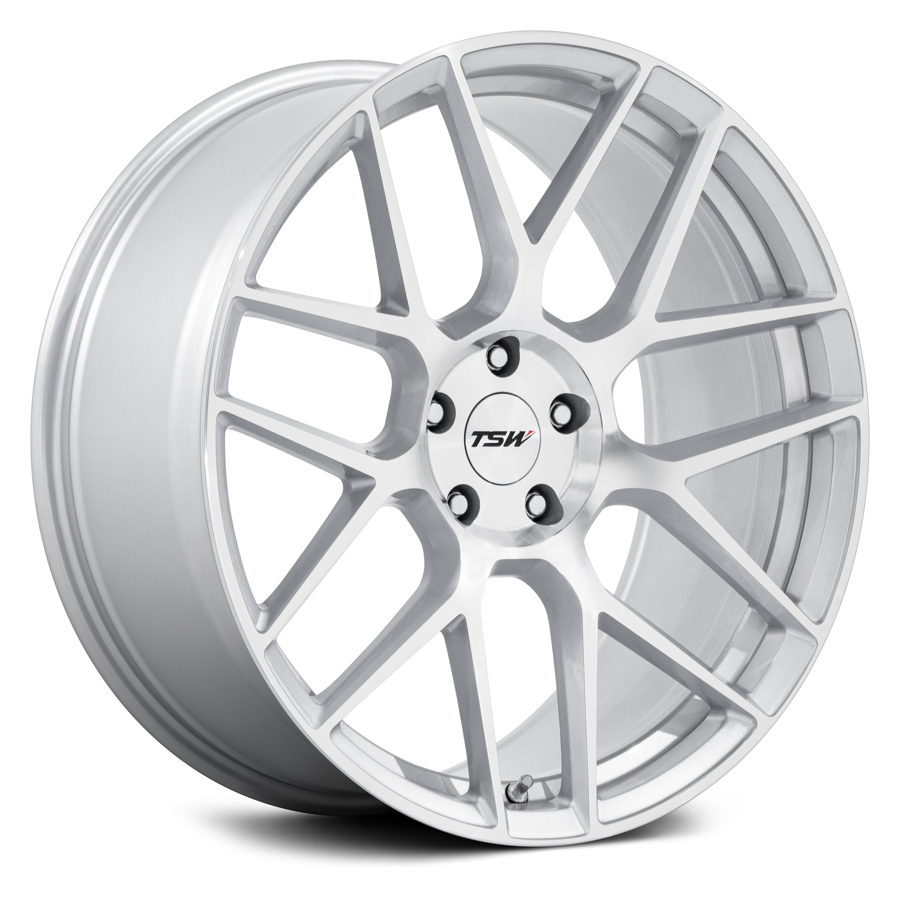 TSW® LASARTHE Wheels - Gloss Silver with Machined Face Rims